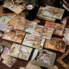 Hlaða mynd í myndagallerí, Gamaldags pappír og límmiða sett - minningar