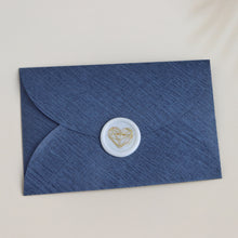 Hlaða mynd í myndagallerí, Umslag blátt 5 stk með hrjúfri áferð